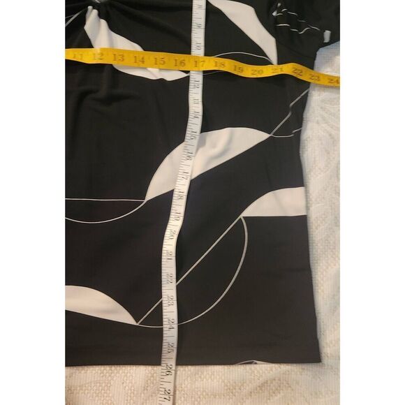 F95 Sag Harbor stretchy black n white blouse - Picture 6 of 7